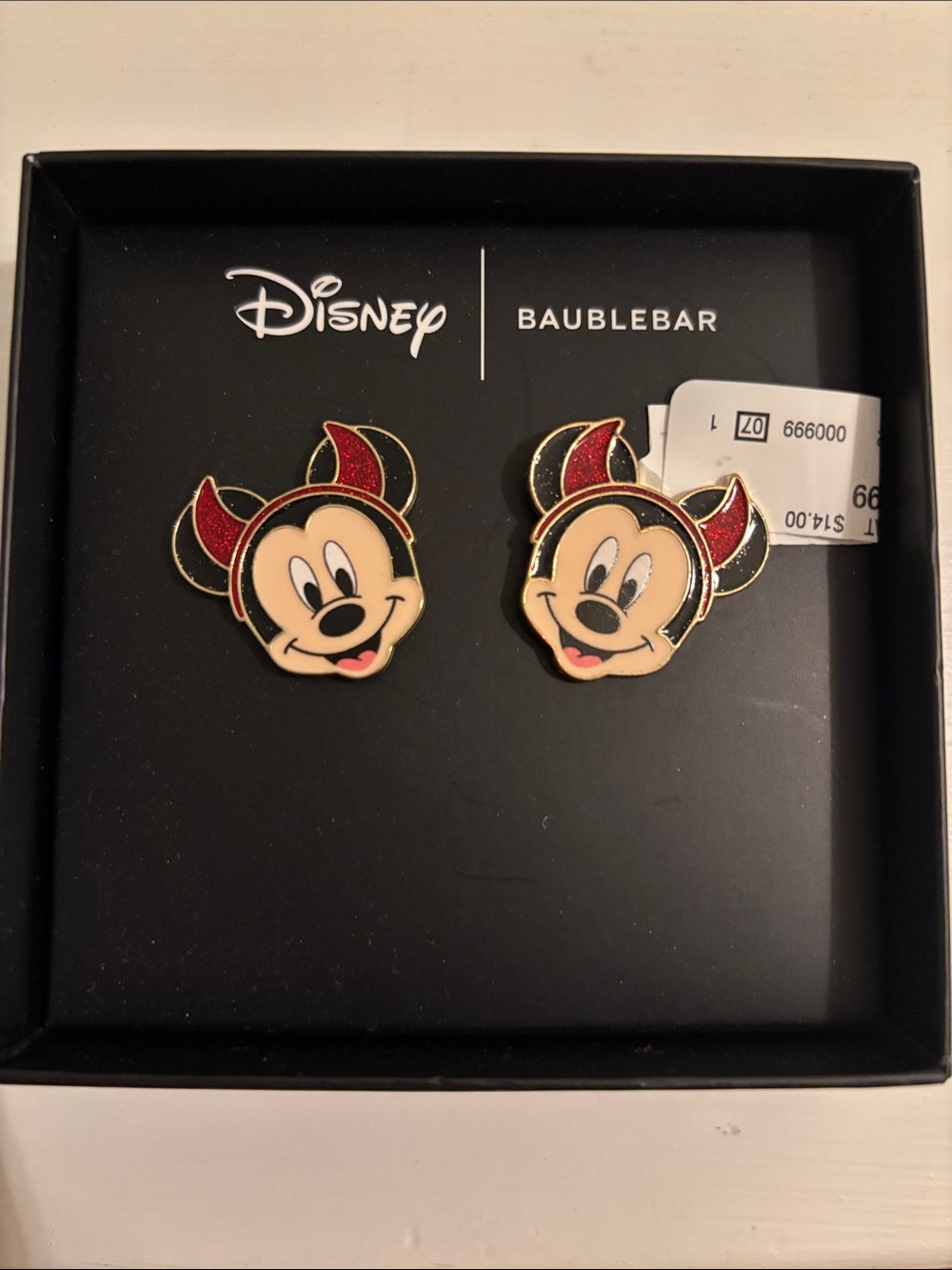 BaubleBar Disney Mickey Mouse Devil Halloween Earrings